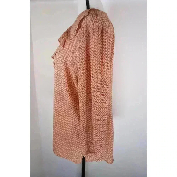 Van Heusen Ruffled V-Neck Long Sleeve Blouse - Size M - Picture 4 of 12